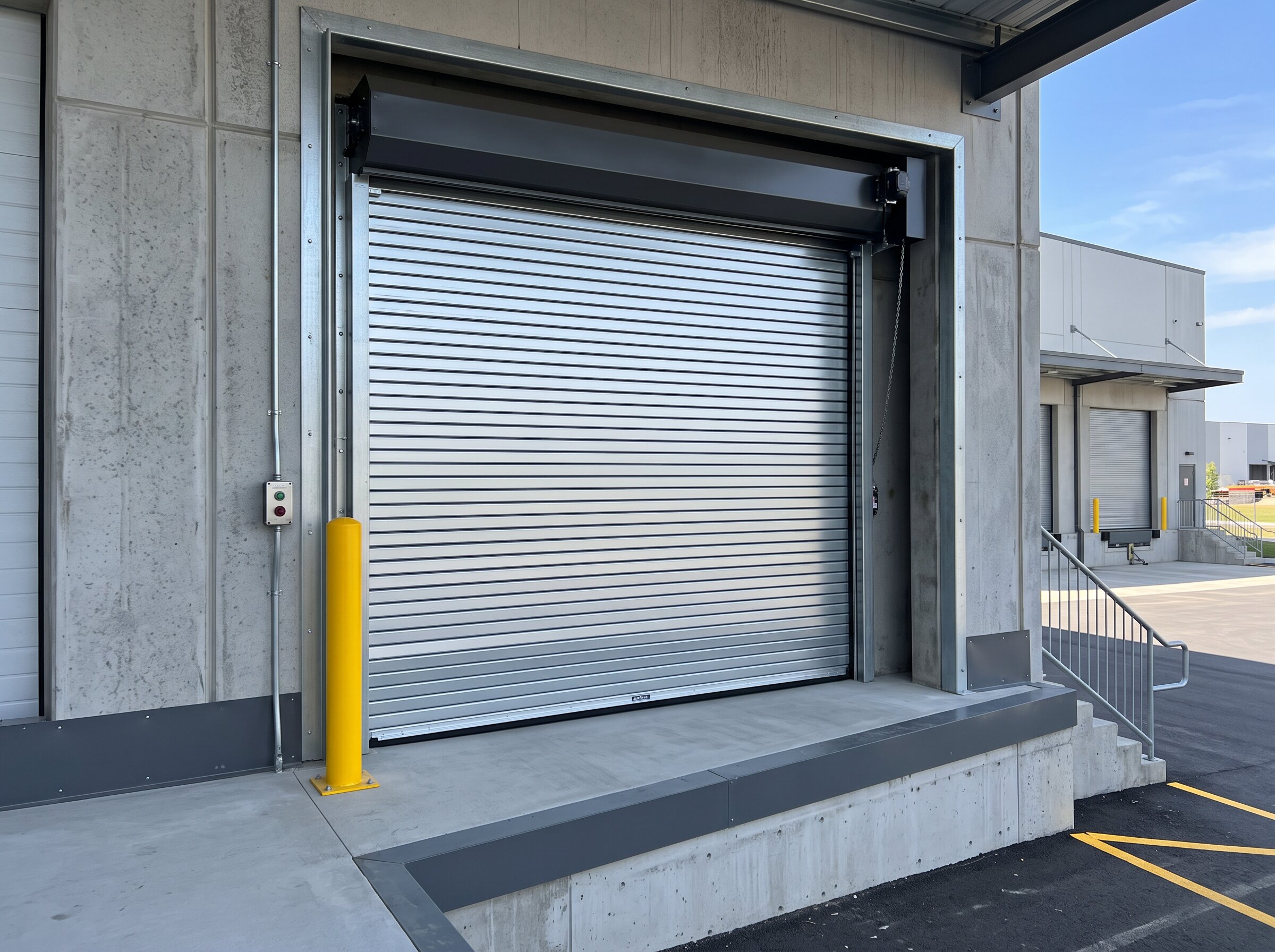 Commercial Roll-Up Door Upgrade — after installation
